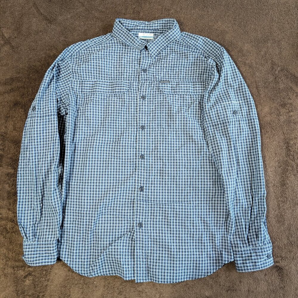 Columbia Silver Ridge 2.0 Long Sleeve Shirt Bluestone Mini Plaid